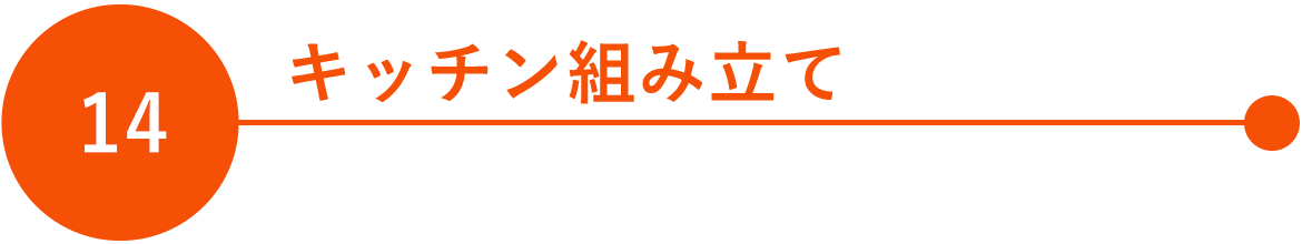 14　キッチン組み立て